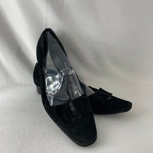 Borgo Degli Ulivi Black Sude Slip-on Shoes
